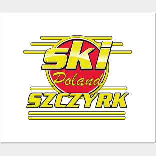 Szczyrk poland 80s ski logo Posters and Art